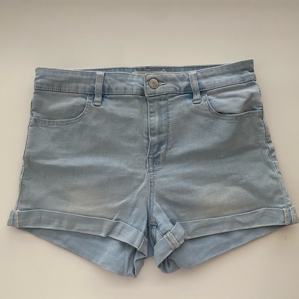 PacSun Blue Jean Shorts with Cuffed Hem and Vintage Look